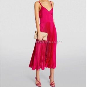 Ralph Lauren Vibrant Pink Midi Dress